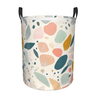Imagem de Cestos de roupa suja fofos, cestos de lavanderia divertidos, grandes cestos de armazenamento, organizador de brinquedos, cesto de bebê, dobrável, com alças, impermeável, tecido Oxford, armazenamento