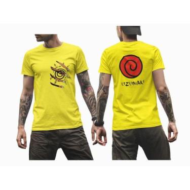 Imagem de Camiseta Anime Naruto Raposa  Algodão Unissex Camisa 100% algodão Naru