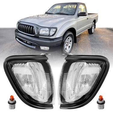 Imagem de USR 01-04 VZN170 Luz de canto de captador – Par de lâmpadas de estacionamento dianteiras (esquerda + direita) - Compatível com Toyota Tacoma 2001-2004 1ª geração caminhão como DLX, por corredor, base