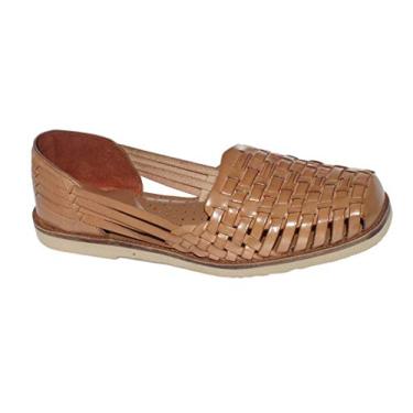 Imagem de Sunsteps Sandália feminina de couro Huarache tecido à mão Venetian para conforto o dia todo, Bronzeado, 37
