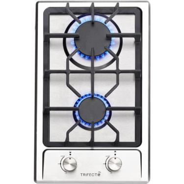 Imagem de Fogão a Gás Trifecte 30cm - 2 Queimadores em Aço Inoxidável
