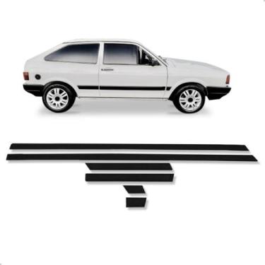 Imagem de Jogo Friso Lateral Gol Cl 1987 88 89 90 91 A 1994 6pcs Preto - FRISART