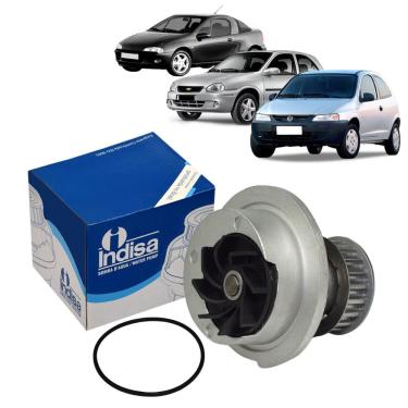 Imagem de Bomba D'AGUA gm corsa 1.0 1.4 1.6 8V 1994... /CELTA 1.0 mpfi 8v 02-03/TIGRA 98-99 - polia 19 dentes - dl