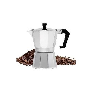 Imagem de Cafeteira Italiana de Alumínio Polido, 150ml, 3 Xícaras, Prata