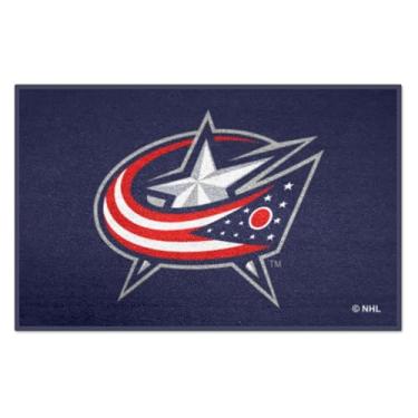 Imagem de Fanmats 10568 NHL Columbus Blue Jackets Tapete de nylon para iniciante