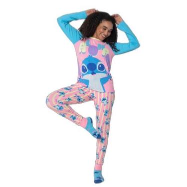 Imagem de Pijama Manga Longa Feminino Stitch - Puket, M