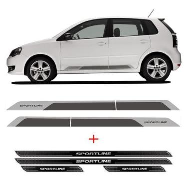 Imagem de Kit Faixa Polo Sportline 2014 Grafite + Soleira Protetora - SPORTINOX,