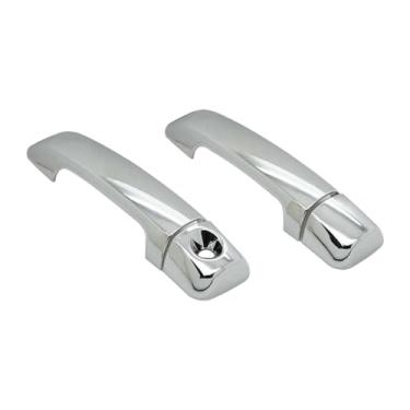 Imagem de SEGADEN Capa de maçaneta cromada compatível com TOYOTA Tundra 2007-2021 (2 portas sem fechadura de passageiro) XG7409B