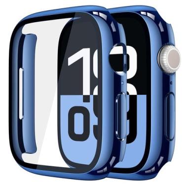Imagem de Estojo de vidro temperado Misxi com protetor de tela Apple Watch 10