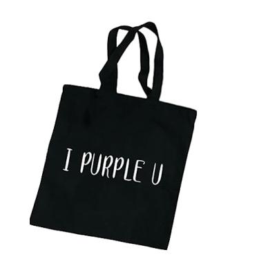 Imagem de Bolsa de ombro de lona para produtos KPOP Sacos de algodão reutilizáveis para produtos K-pop para fãs de B-TS, Stray-Kids, Preto, Large, Sacola de lona