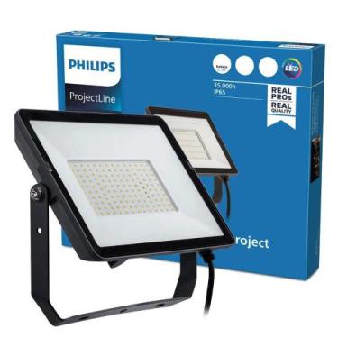 Imagem de Refletor Led 100W 6500K Bivolt 9500Lm Ip65 Bvp153 G2 Philips