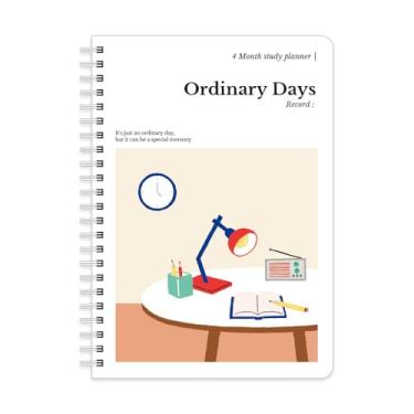 Imagem de Monolike Planejador de estudo de 4 meses, lâmpada - planejador acadêmico, planejador semanal e mensal, plano de estudos