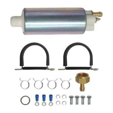 Imagem de Yezoauto Bomba de combustível elétrica externa de baixa pressão com kits de instalação para motor de popa Mercury Marine 225HP 2003-2005 Yamaha Outboard 200HP 225HP 250HP 2001-2010 69J-24410-02-00 888251T