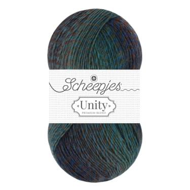 Imagem de Scheepjes Unity Yarn - Bola de 100 g - Verde - Mistura de Lã Merino Superwash - 8717738959624
