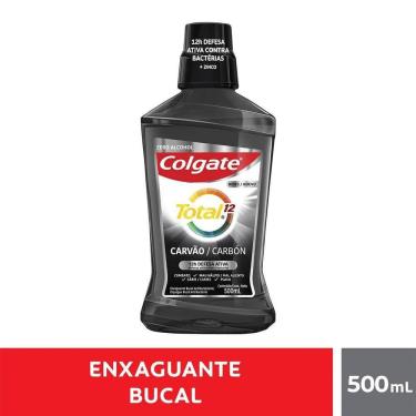 Imagem de Enxaguante Bucal Sem Álcool Colgate Total 12 Carvão 500ml