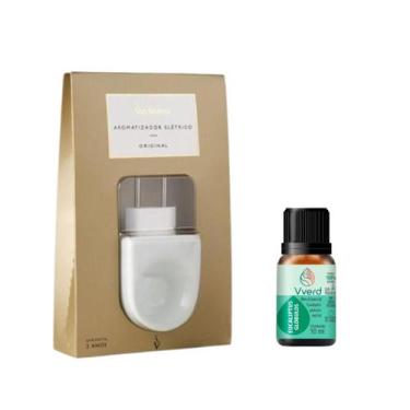 Imagem de Kit Aromatizador Elétrico Bivolt de Porcelana e Óleo Essencial Eucalip