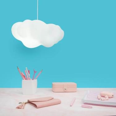 Imagem de Kit 4 Luminárias Pendente Nuvem Fluffy Quarto Infantil - Lustre Decorativo Bivolt Usare - Pague Menos, Leve Mais