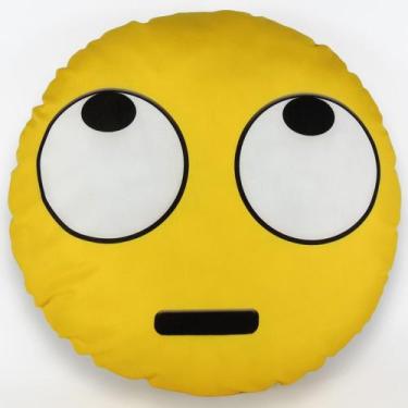 Imagem de Almofada Emoji Sublimada 34cm olhando para cima - Vitor Bordados