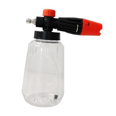 Imagem de Generic Pulverizador de bomba de espuma de 1L, resistente, leve, ajustável, com pressão manual, para sabão, jardim, gramado, detalhamento automotivo, Claro