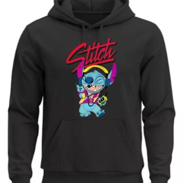 Imagem de Moletom Personalizado Com Capuz Stitch Com Som - Hs, Preto, P