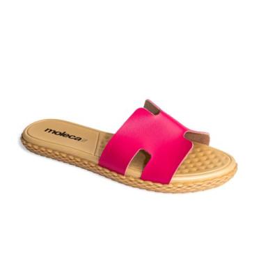 Imagem de Rasteira Moleca Sandália Rasteirinha Feminino Casual 5463, Pink, 35