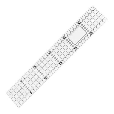 Imagem de Régua Corte 05x30cm 3mm Patchwork Cartonagem Scrapbook. - LAPIDARE