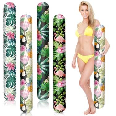 Imagem de WinnerWhy 4 peças de macarrão inflável para piscina, Havaí, 104 cm, boia de piscina tropical, inflável, para adultos, jogos aquáticos, piscina, praia, festa no Havaí, esportes (havaiano)