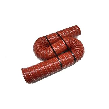 Imagem de Autobahn88 Duto flexível SCAT automotivo (fibra de vidro impregnada de silicone, fio de aço reforçado), diâmetro interno 51 mm (2"), comprimento 2 metros (6 pés) (vermelho)