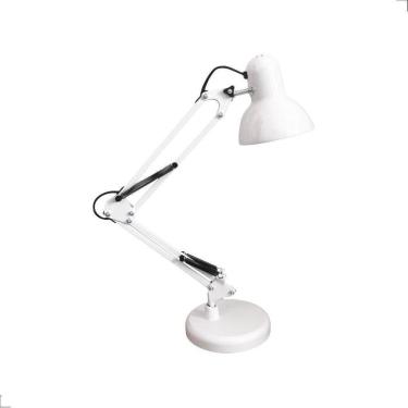 Imagem de Luminária Mesa Pixar Base E27 Articulável Com Base Branco Lm