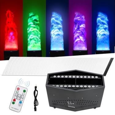 Imagem de ZLPOWER Luz De Chama Falsa Rgb Com 36 Leds 6 Pés, Lâmpada Chamas Artificiais Simuladas, Efeito Atmosfera Para Palco, Halloween, Dj, Festa, Iluminação, Boate, Fogueira, Feriado Especial