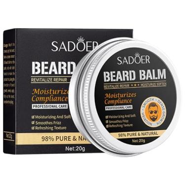 Imagem de SADOER-hidratante-balm para barba-macia e modeladora-máscara transparente-20g