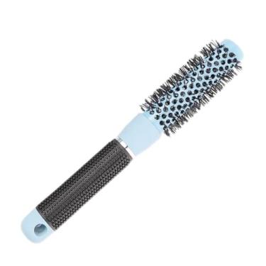 Imagem de Escova Térmica Vazada com Cerdas de Nylon e Alumínio – Design em Azul e Nano Tecnologia (25#)