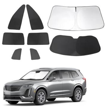 Imagem de TINGLU Persianas de janela para Cadillac XT6 2020-2025 Acessórios Janelas Laterais Completas Para-brisas Para-brisa Sol Raios UV e Proteção de Privacidade para Camping, Cochilo e Relaxamento, 8 peças