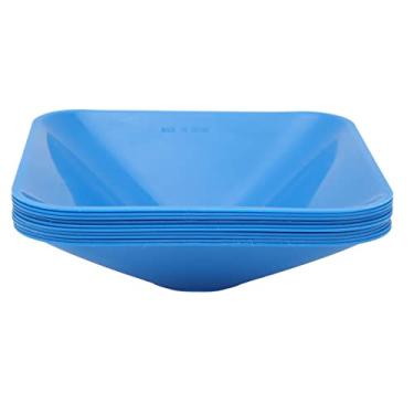 Imagem de 10pcs Treinamento Cones Square Bright Color Packable Compact Cones Marker para Treinadores de Basquete de Futebol Esportivo Os atletas PE Material 17.7x17.7x5cm (Azul)