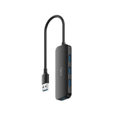 Imagem de Hub USB Cudy UH40A 4 Portas USB-A 3.2 5 Gbps Preto - UH40A V1.0
