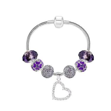 Imagem de White Birch Pulseira com pingente Pandora para o mês todo, melhores presentes de aniversário para mulheres e meninas, joias DIY, Zircônia cúbica, Zircônia cúbica