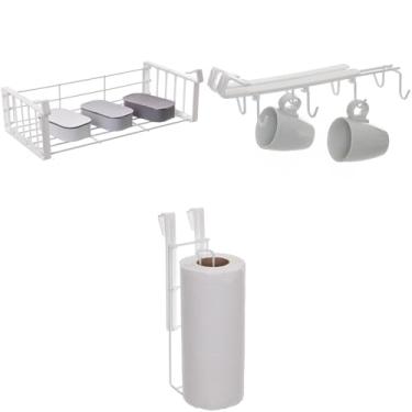 Imagem de Organizadores de Cozinha 3 peças Branco Metaltru - Kit 07