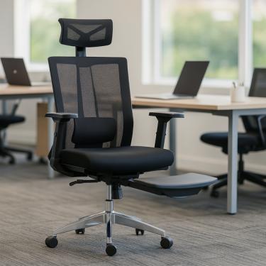 Imagem de Cadeira Escritório Home Office Presidente Ergonômica Zen Com