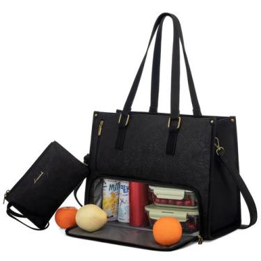 Imagem de Sacola de almoço LOVEVOOK para mulheres com compartimento para laptop 