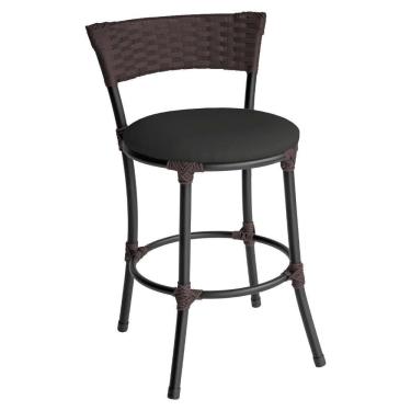 Imagem de Banqueta Baixa Pisa Estofada para Balcão Baixo Gourmet