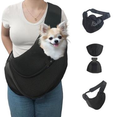 Imagem de Bolsa de Trasporte Pet Cachorro Passeio Viagem Gato Pequeno Porte Guia