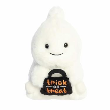 Imagem de Aurora® Spooky Rolly Pet™ Glenice Ghost™ Stuffed Animal - Compact Size for On-The-Go Fun - Perfect for Halloween Decorations and Gifts - White 5 Inches
