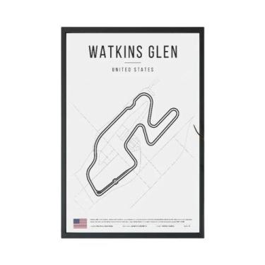 Imagem de Monaco Miami Fórmula 1 Pista Poster Arte De Parede Sem Moldura Para Sa