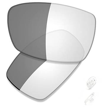 Imagem de SAUCER Lentes de reposição premium e protetores de nariz para óculos de sol Oakley Spike High Defense - Ativado fotocromático