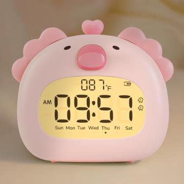 Imagem de Aokpsrt Despertador Axolotl com luz noturna para crianças