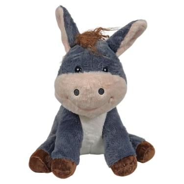 Imagem de Tuka Toy, Cavalo De Pelúcia Burrinho Sentado 35cms (Cinza)