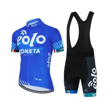Imagem de Conjunto De Ciclismo Masculino Eolo Kometa 2025 Camisa De Manga Curta 