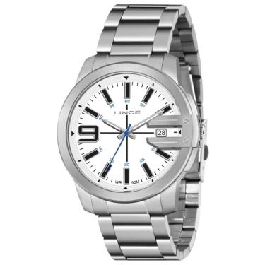 Imagem de Relógio LINCE masculino prata branco MRM4708L B2SX