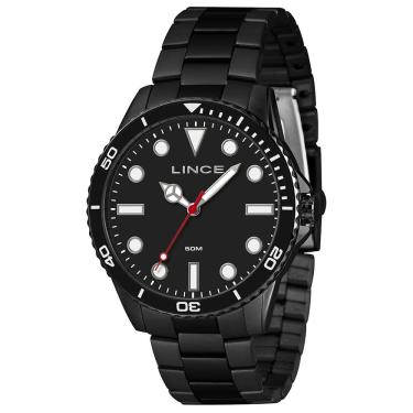 Imagem de Relógio LINCE masculino analógico preto MRNM007L46 P1PX