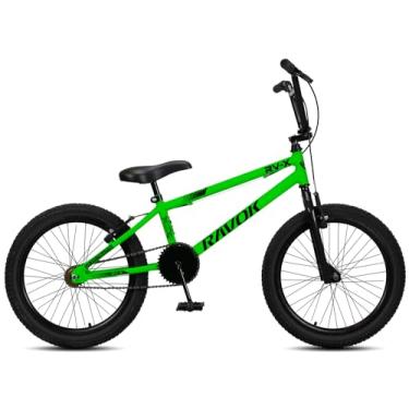 Imagem de Bicicleta Bmx Aro 20 Ravok Rv-x Aro Aero Freio V-brake Cross Freestyle (Verde)